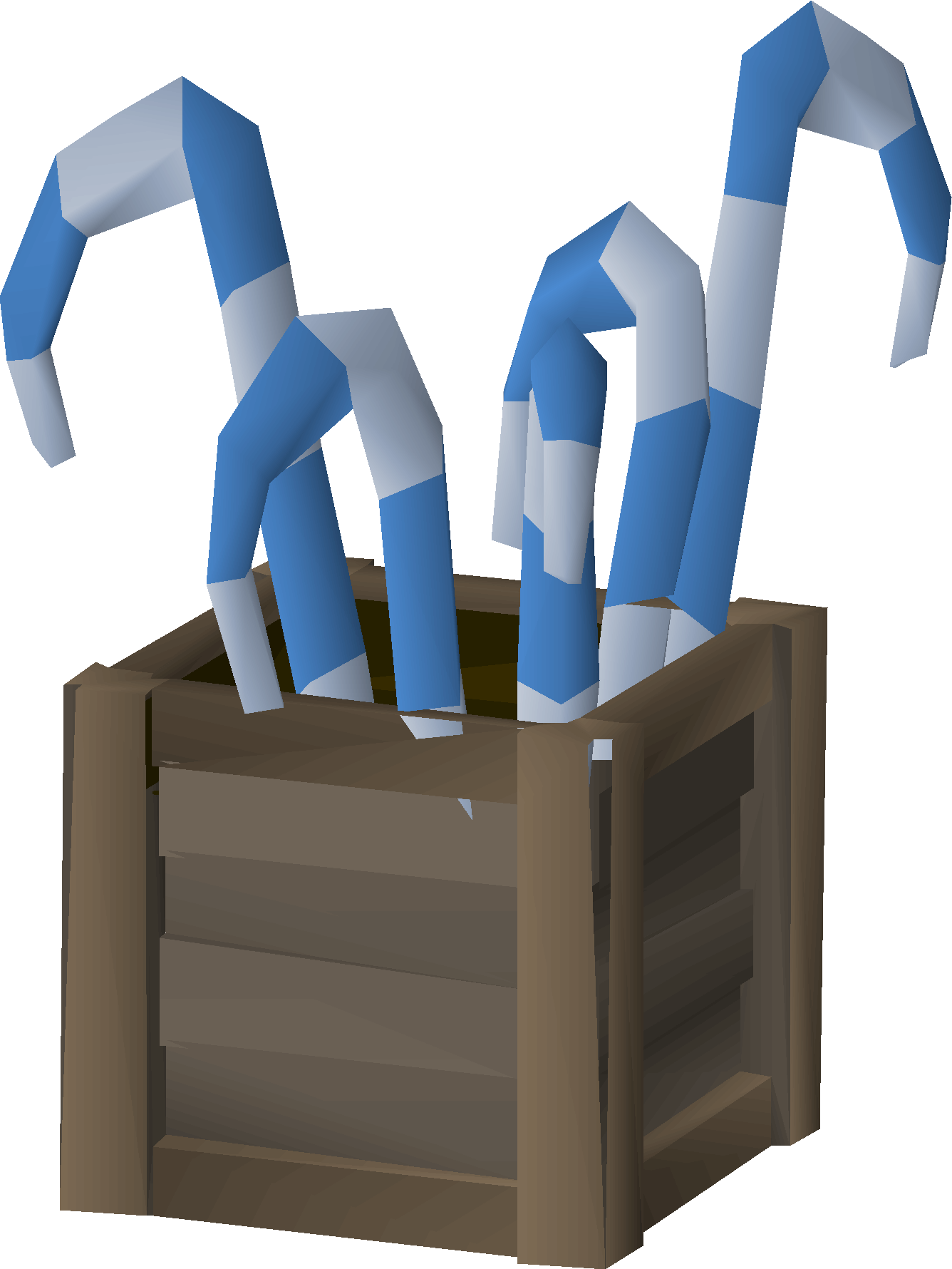 Candy cane crate