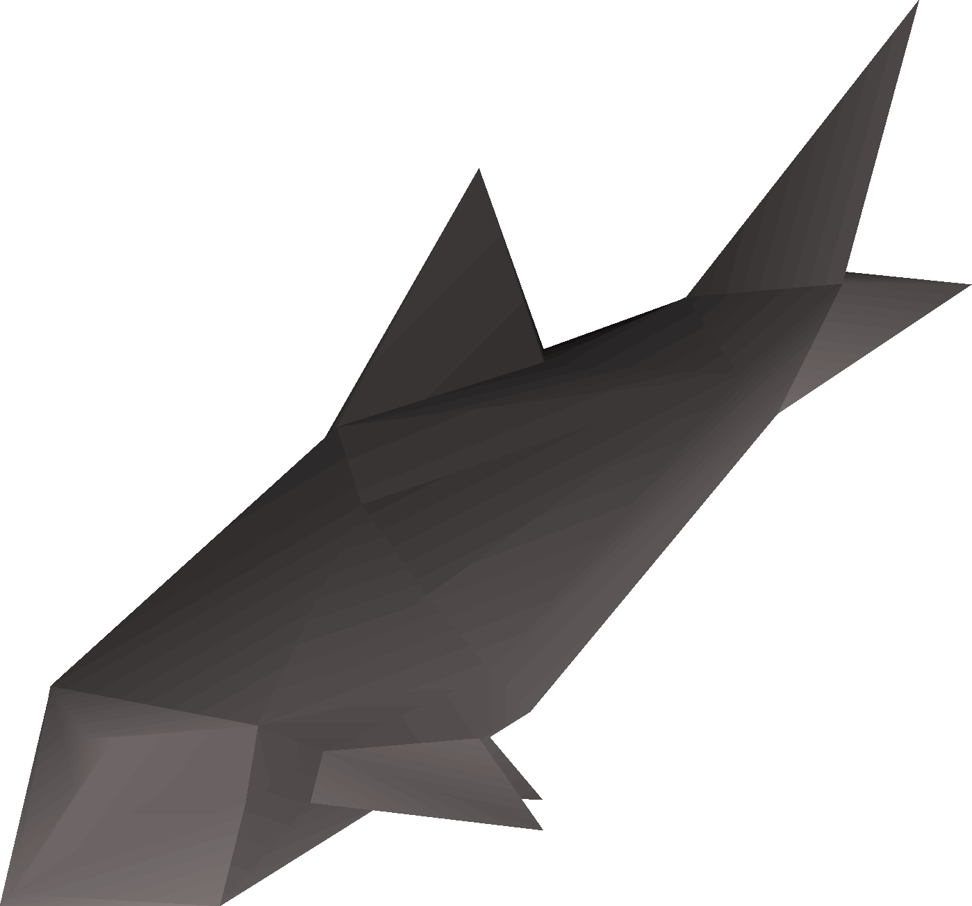 Burnt fish (trout)