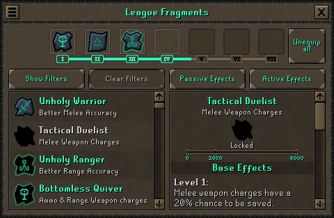 Shattered Relics League/Fragments
