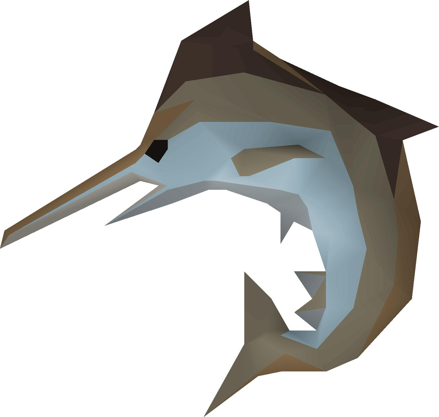 Stuffed swift marlin