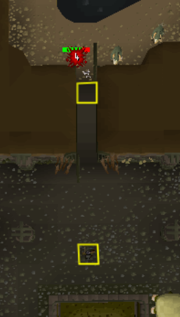 the spot close to the second gate can be used while the bird at the first spot is respawning.