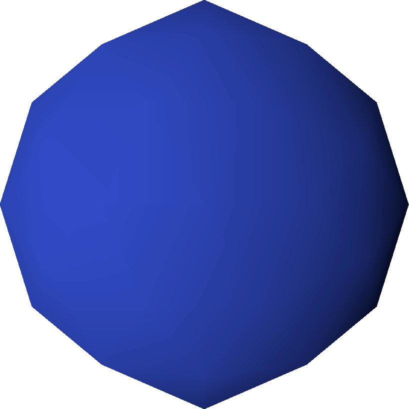 Blue bouncy ball