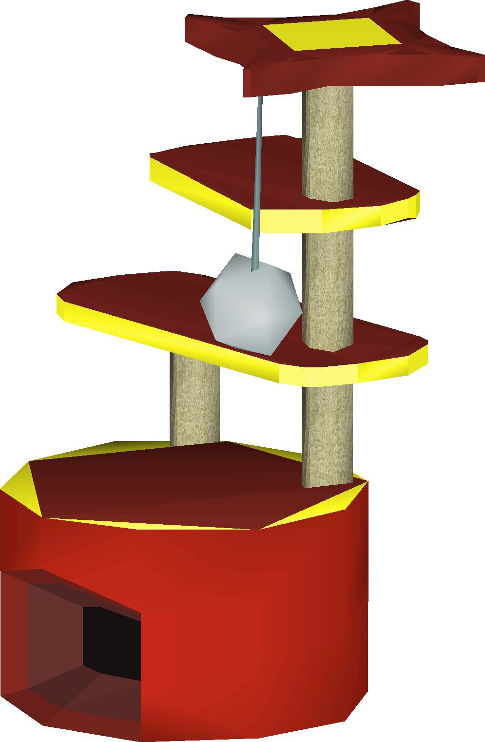 Mahogany scratching post (interface item)
