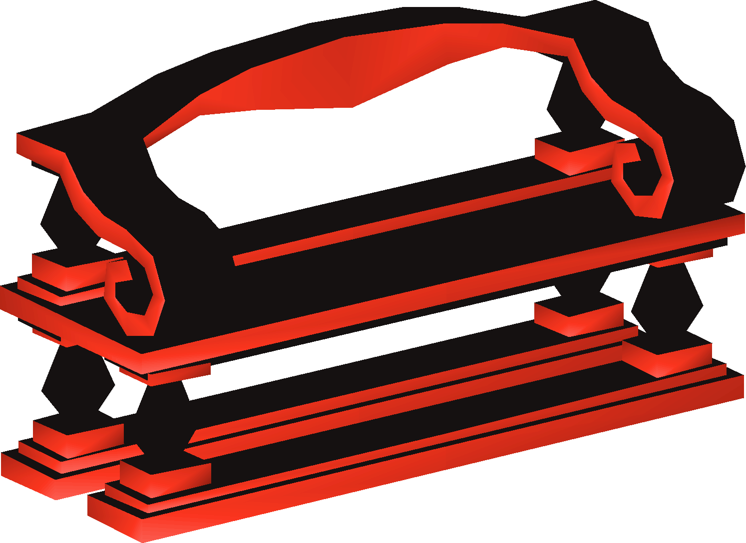 Obsidian decorative bench (interface item)