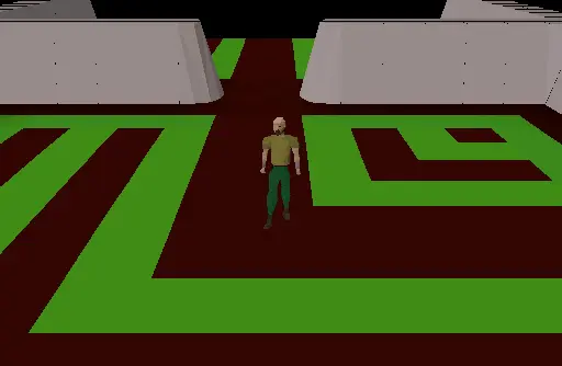 A procedurally generated maze.