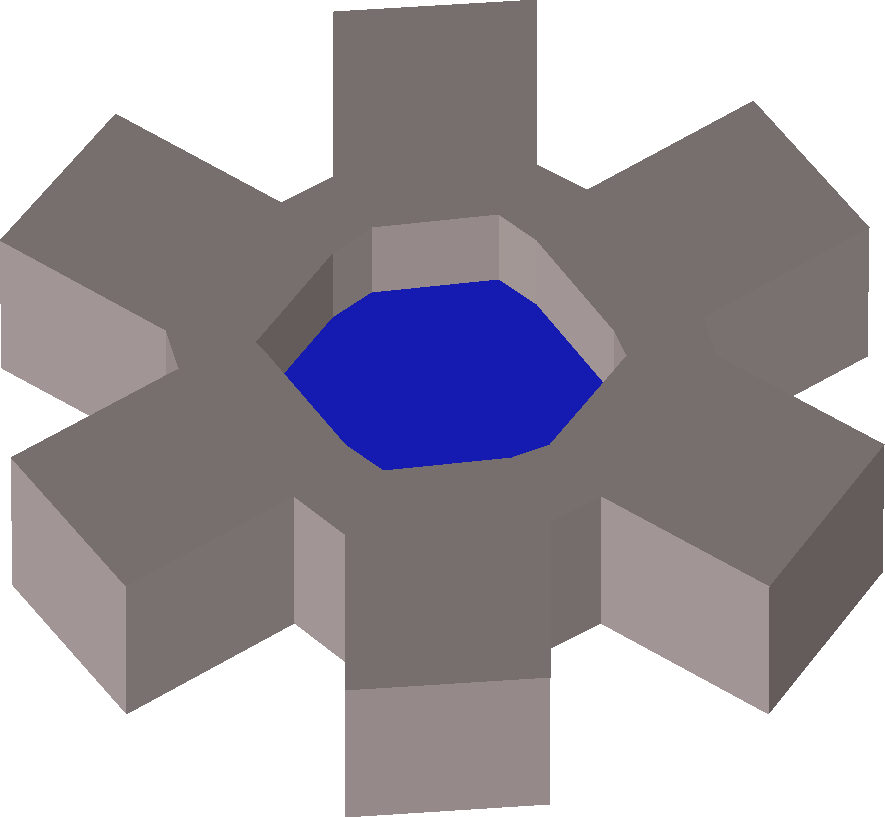 Blue cog