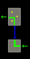 The room with a giant skeleton in it followed by the room containing three floor traps.
