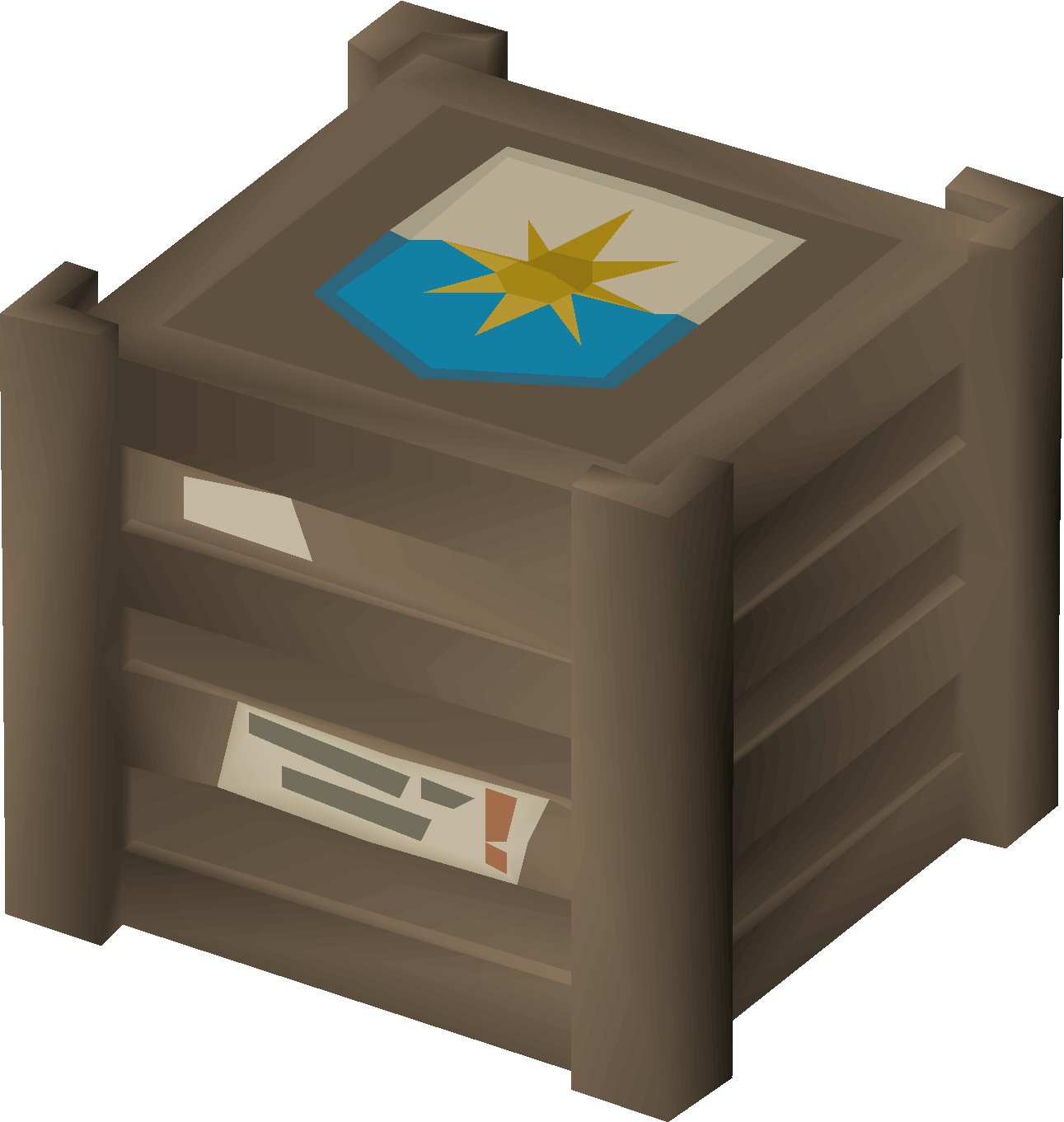 Crate of logs