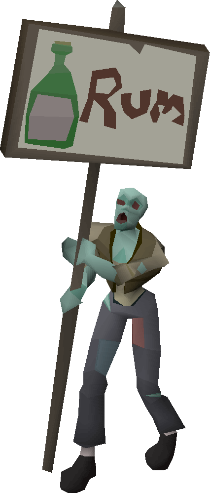 Zombie protester