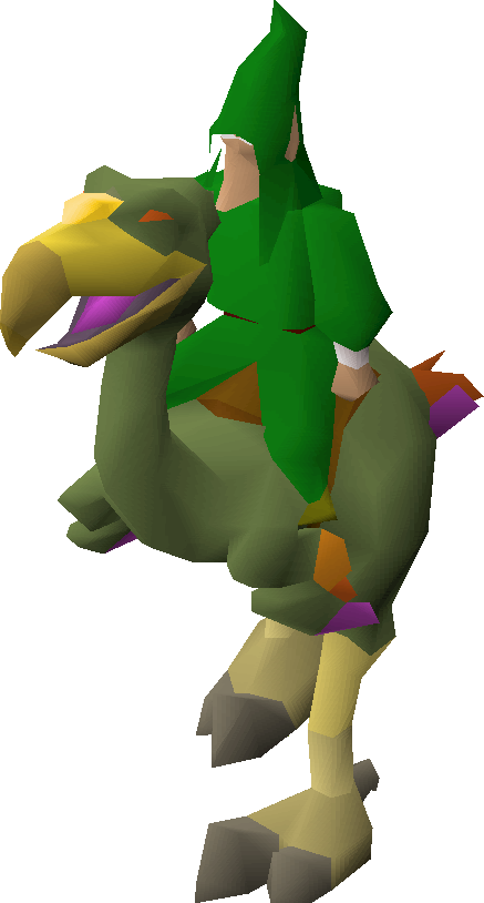 Mounted terrorbird gnome