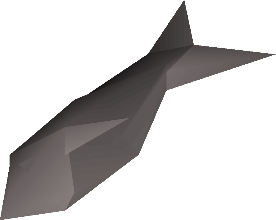 Burnt fish (sardine)