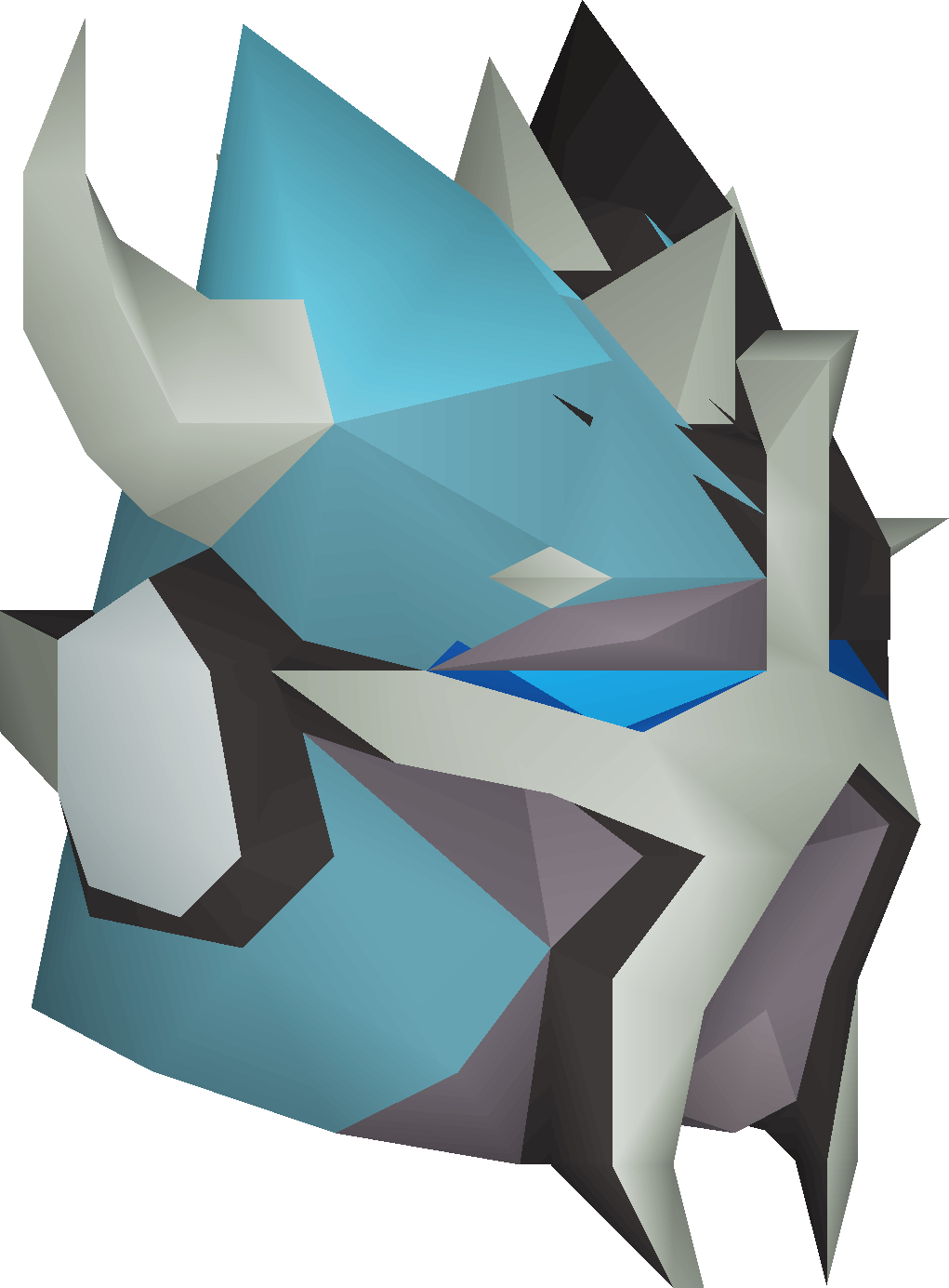 Turquoise slayer helmet