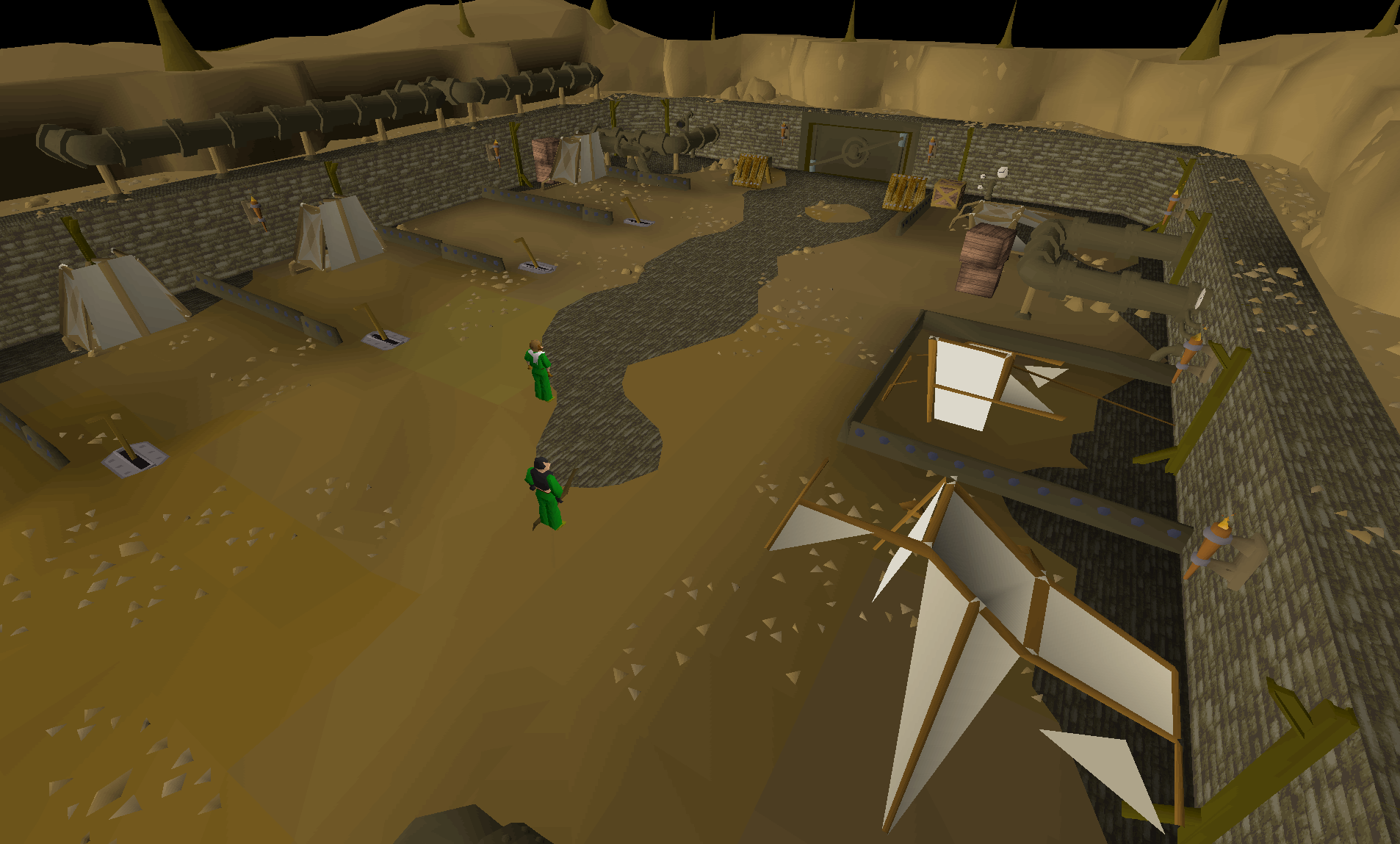 Underground Military Glider Hangar