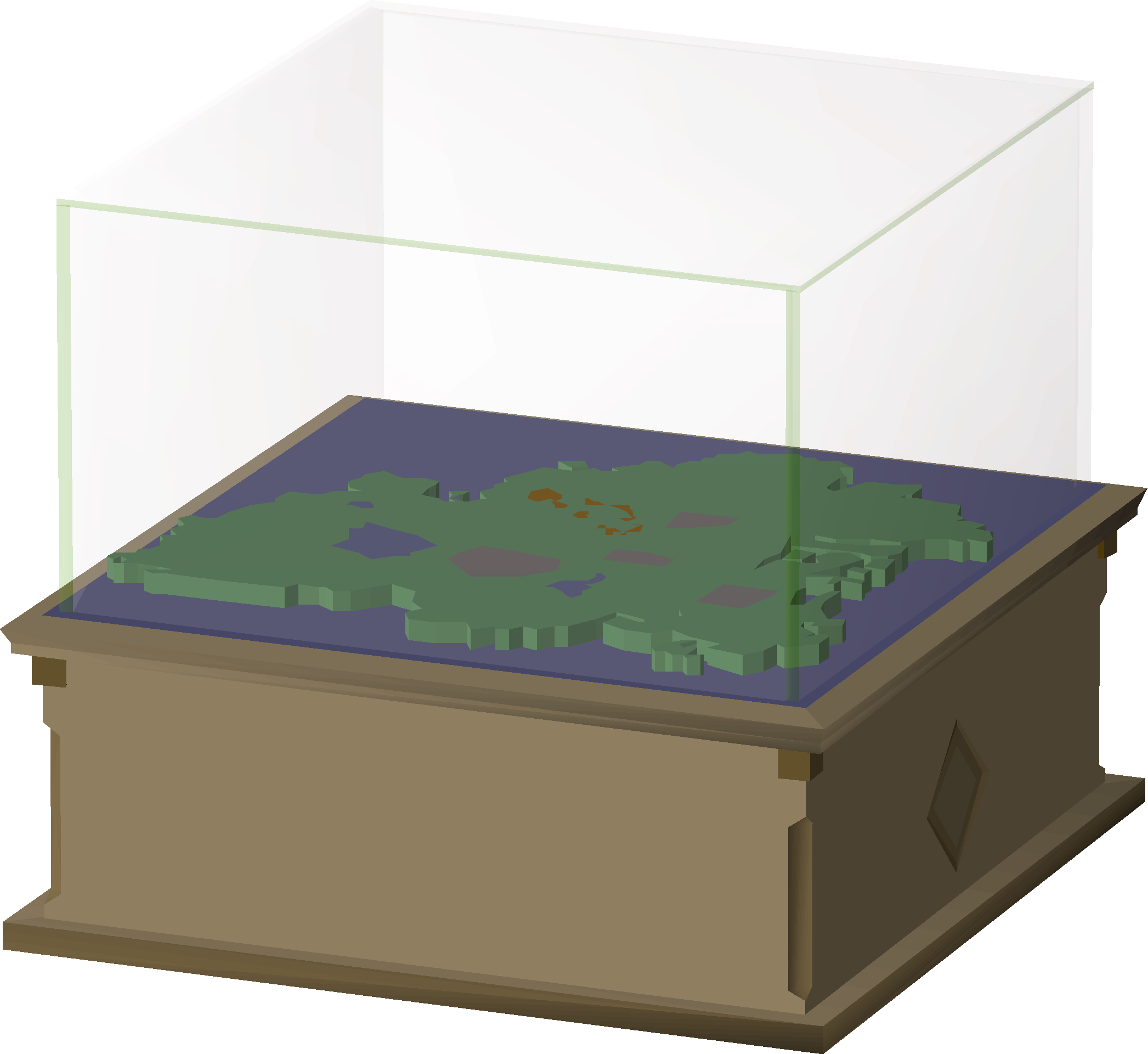 Kourend map display case