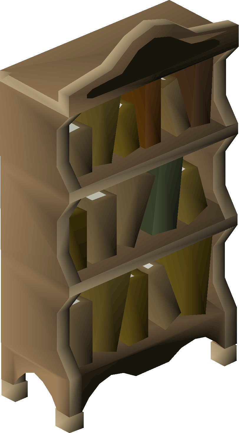 Oak bookcase (interface item)