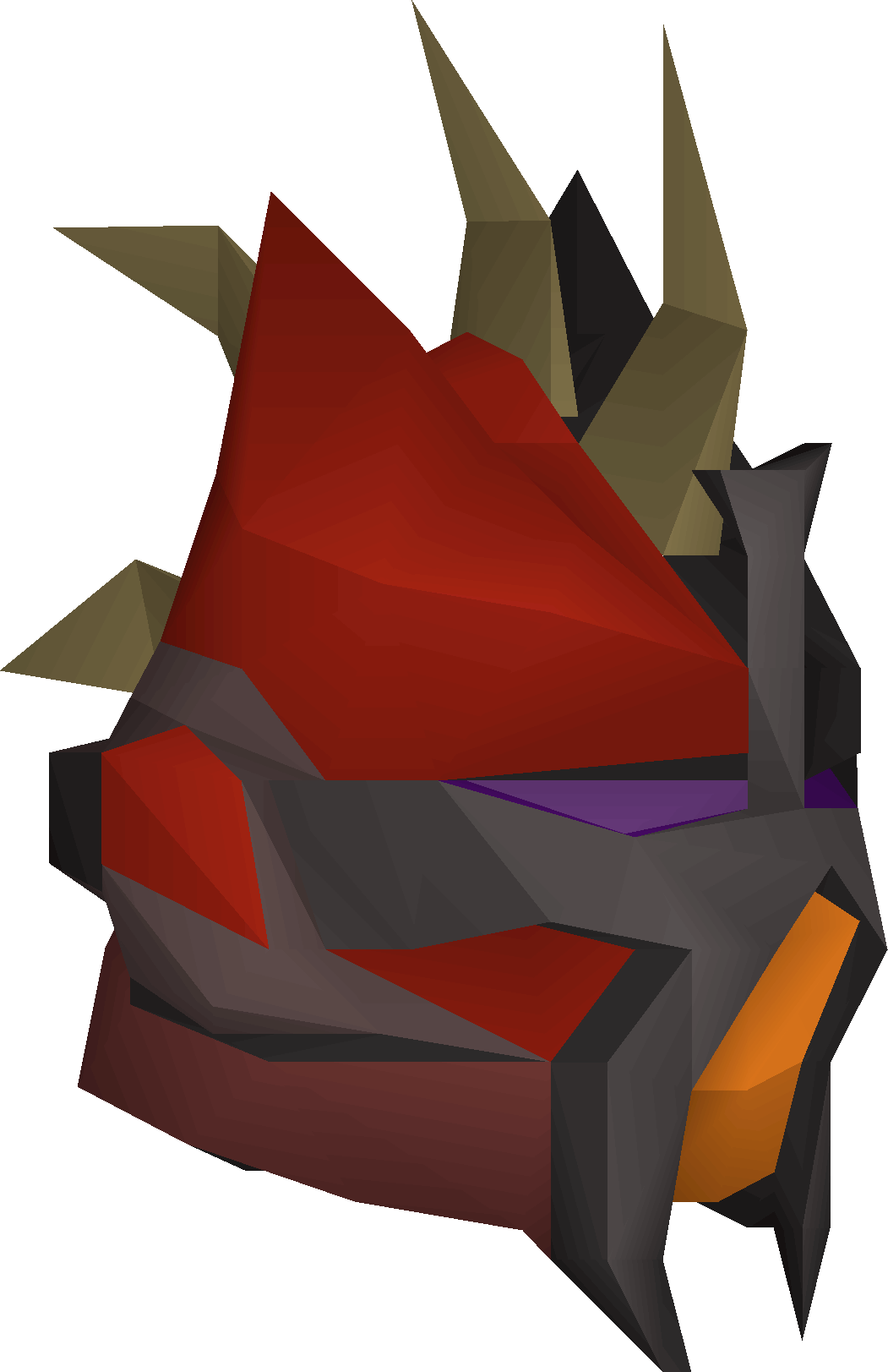 Red slayer helmet