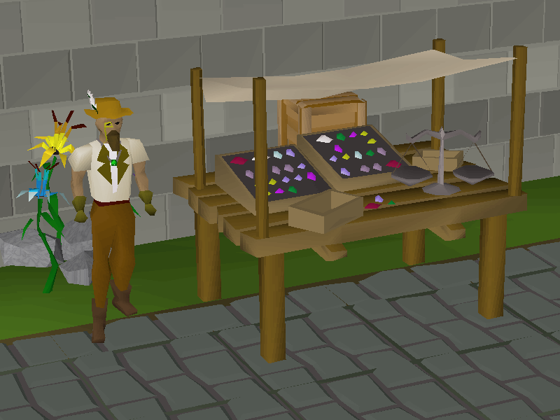 Kourend Castle Gem Stall.