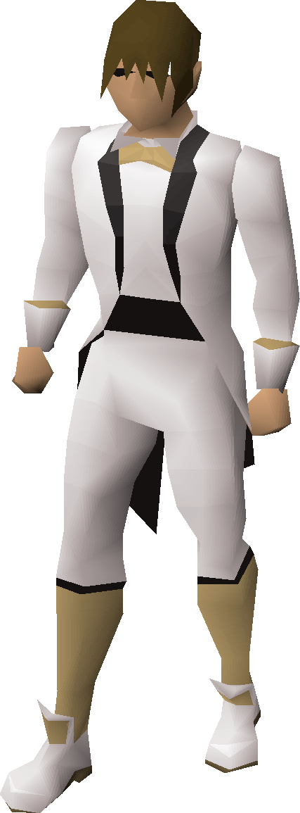 Light tuxedo outfit