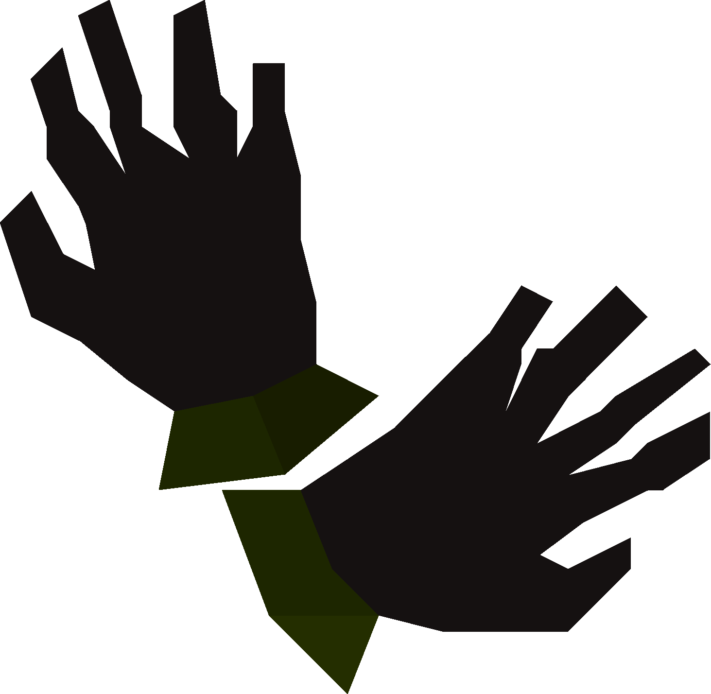 Black gloves