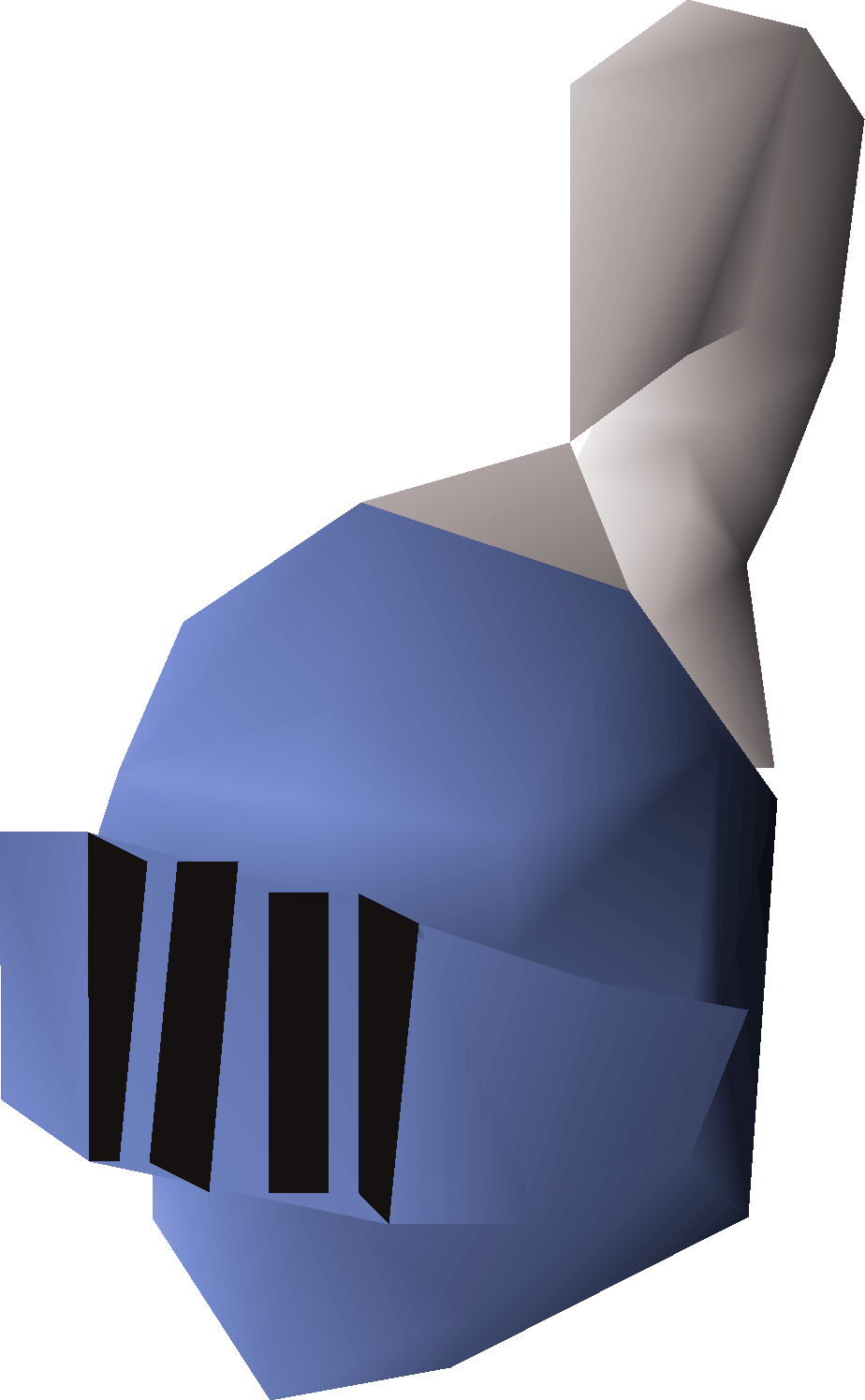 Adamant heraldic helm (Asgarnia)