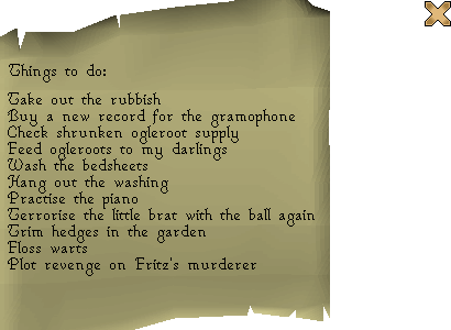 The to-do list when read.