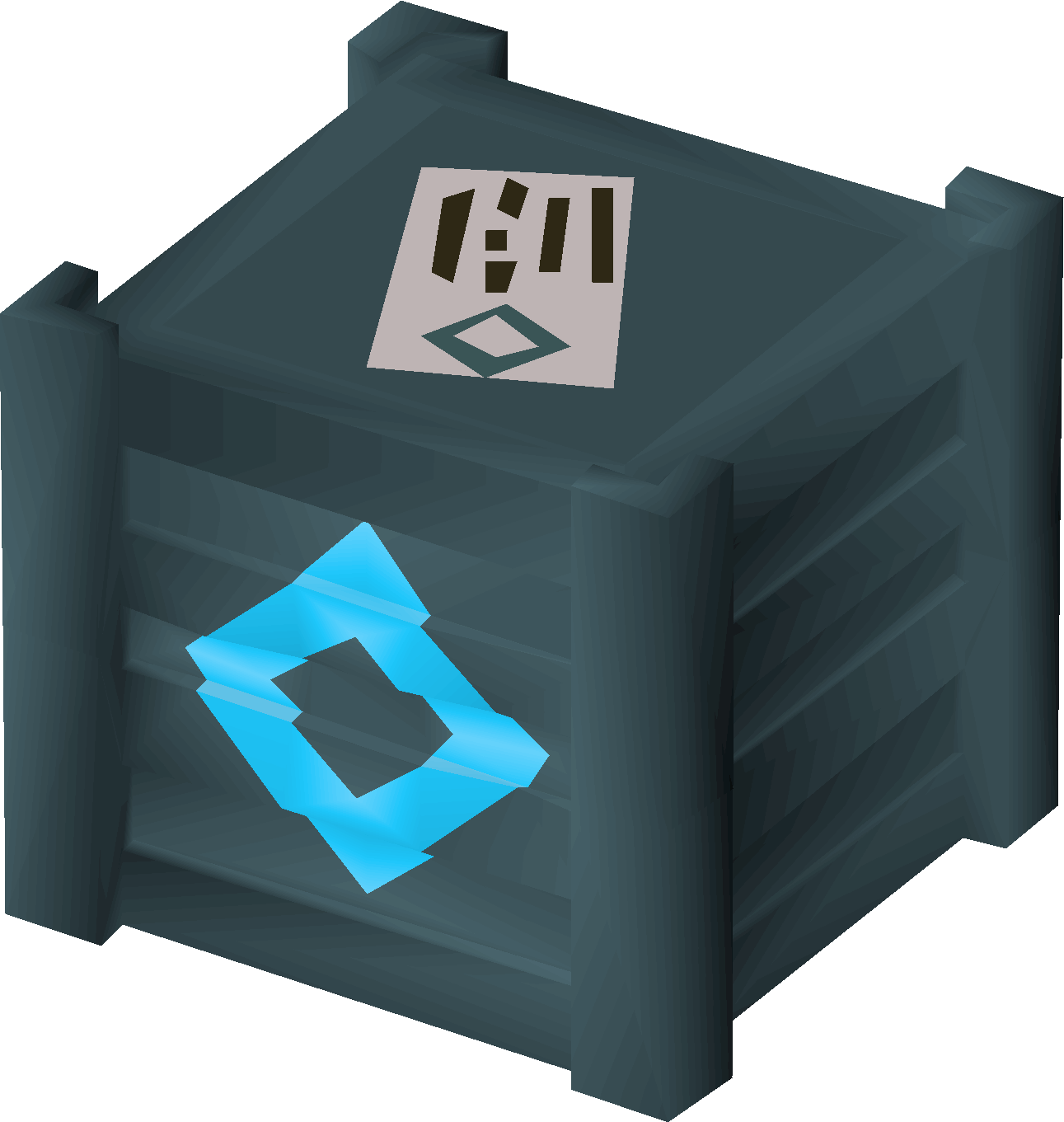 Crate of clothes