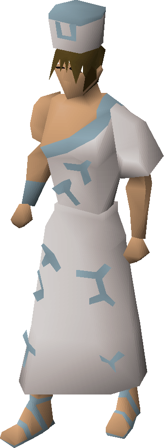 Blue male tribal outfit