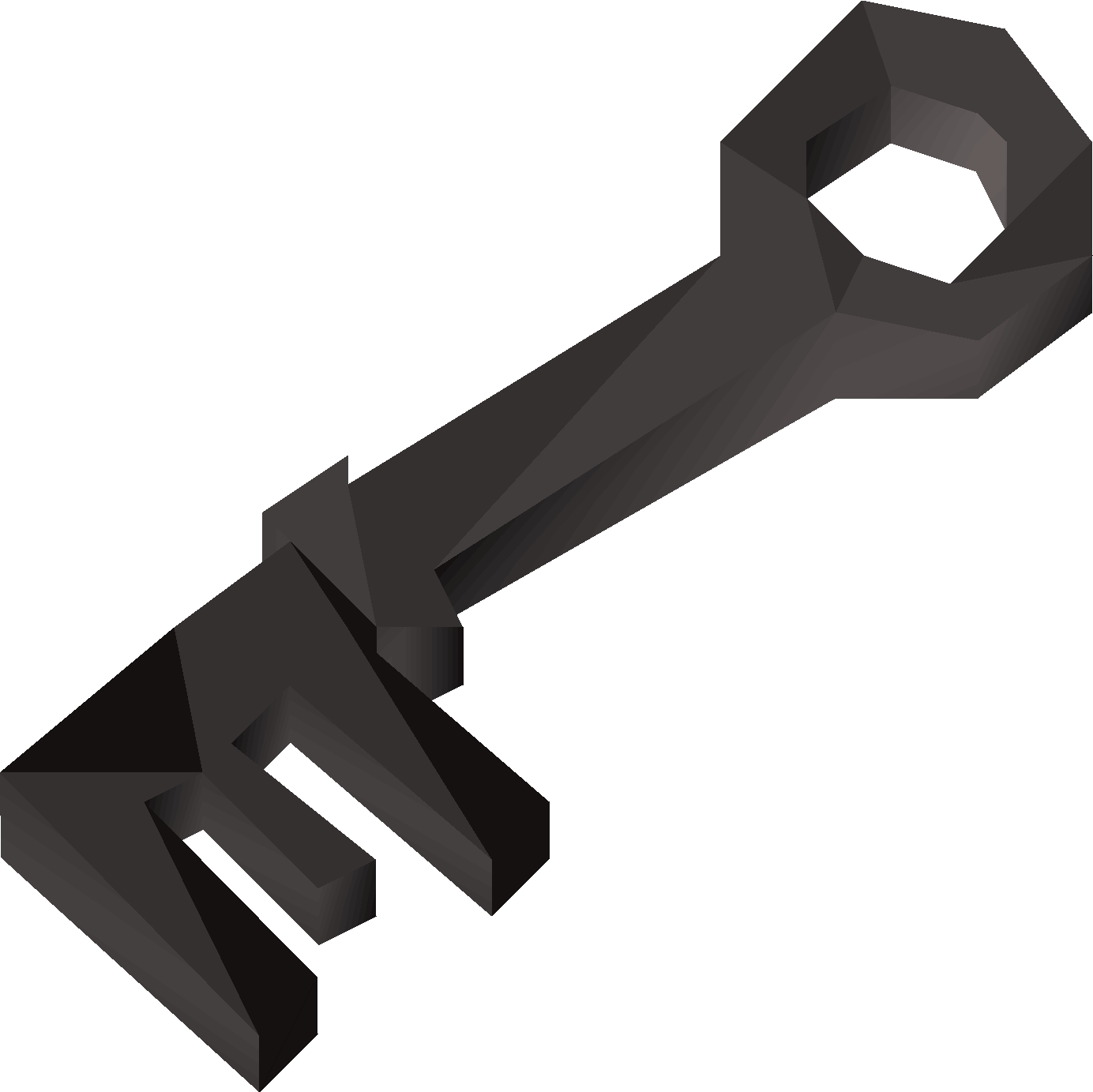 Charred key