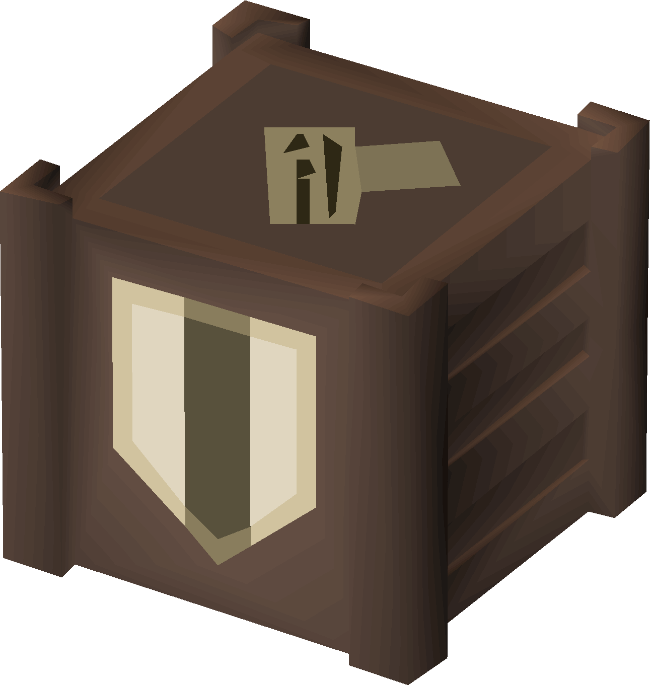 Crate of iron ore