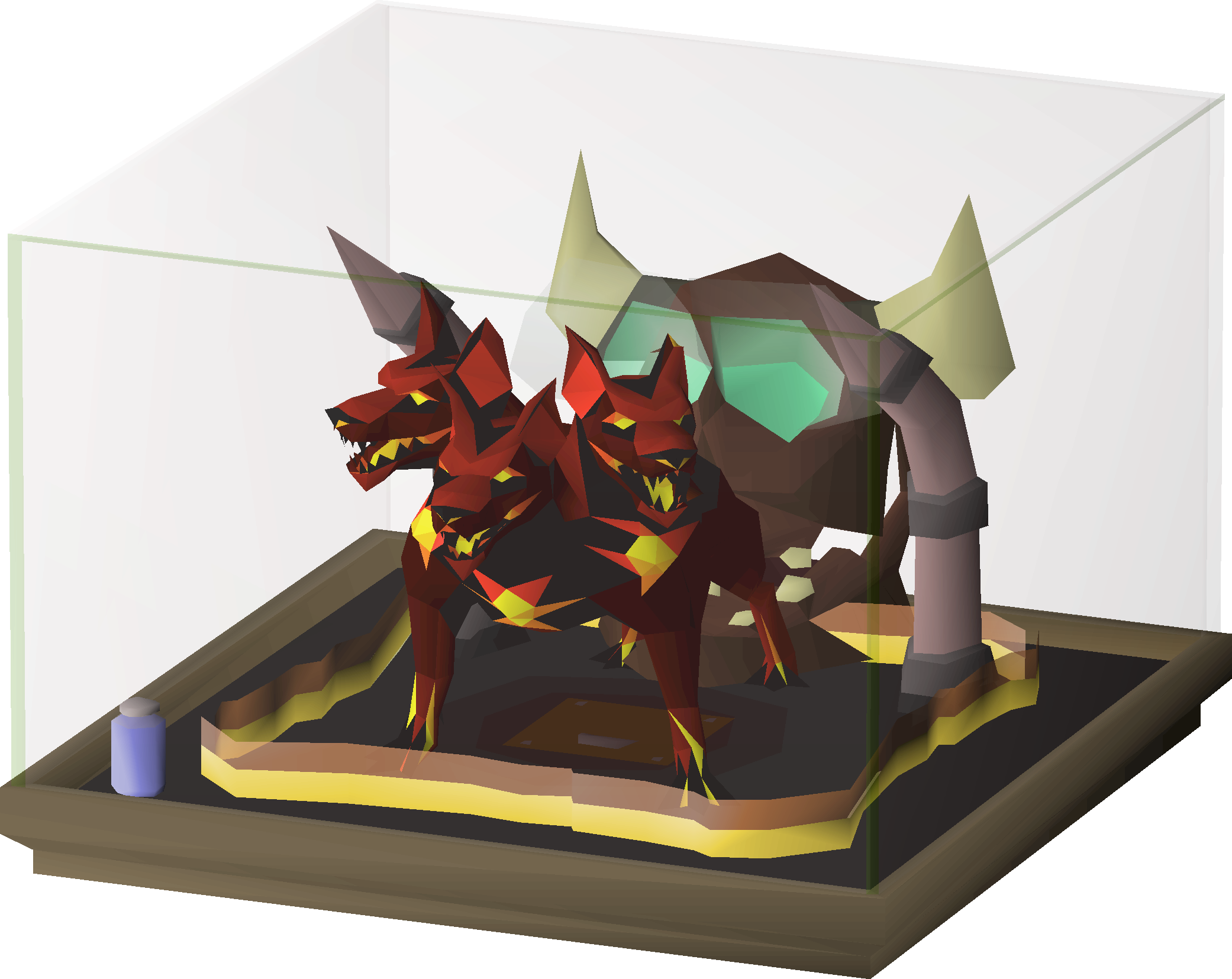 Cerberus display (Old School Museum)