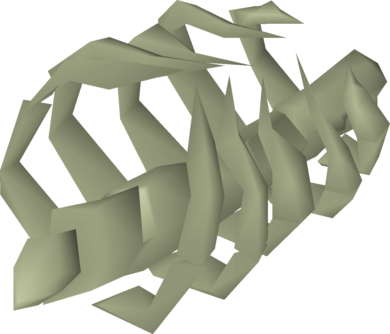 Large fossilised ribs