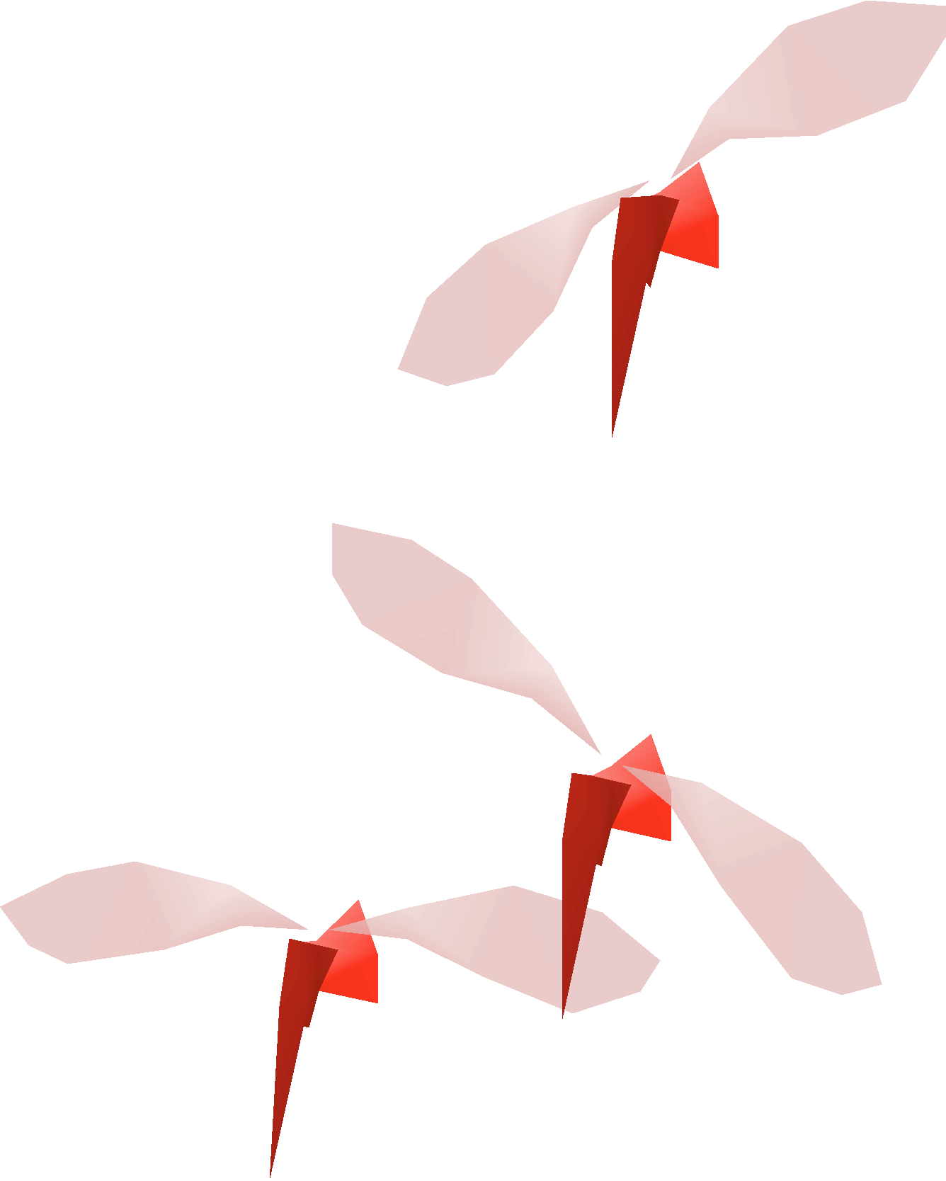 Red fireflies