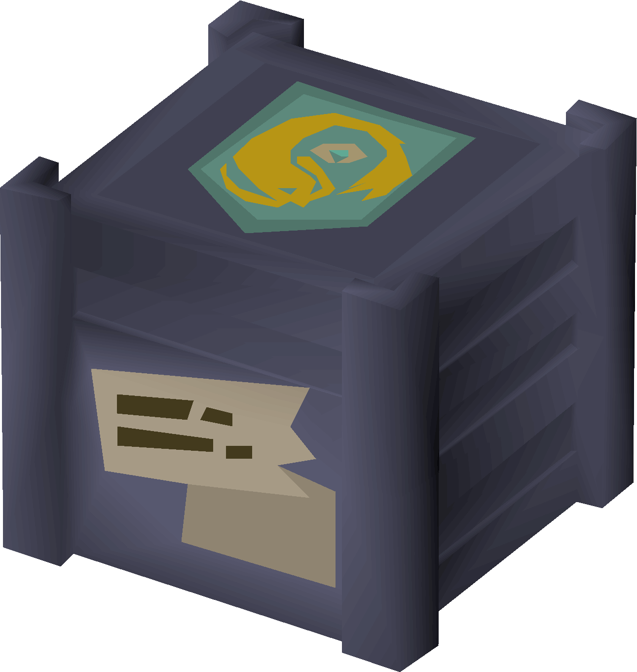 Crate of cannonballs