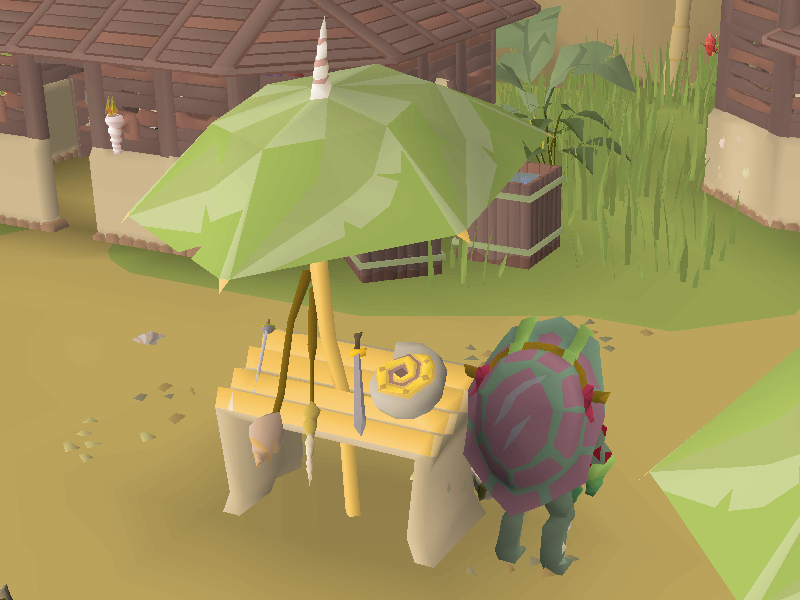 Elder Blunn's Spear and Shield Stall