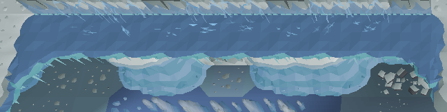 Icy ledge