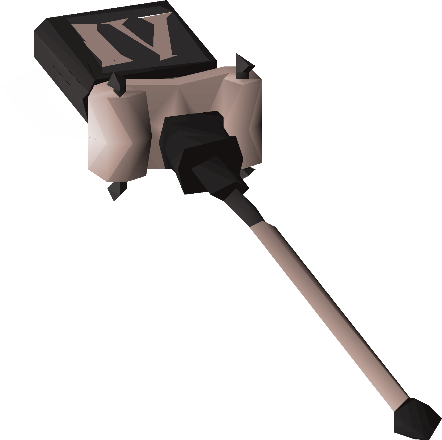 Black staff of collection