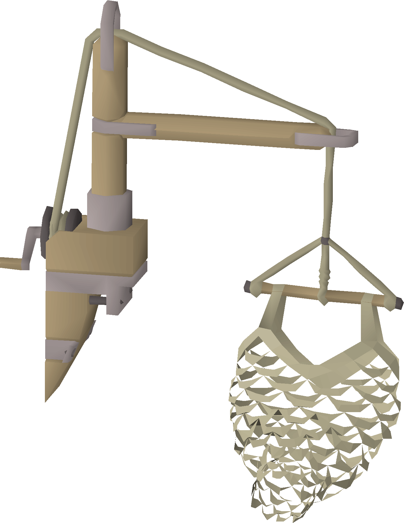 Rope trawling net