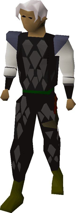 Black dragonhide armour