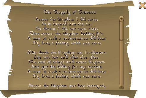 Tristessa's tragedy when read.
