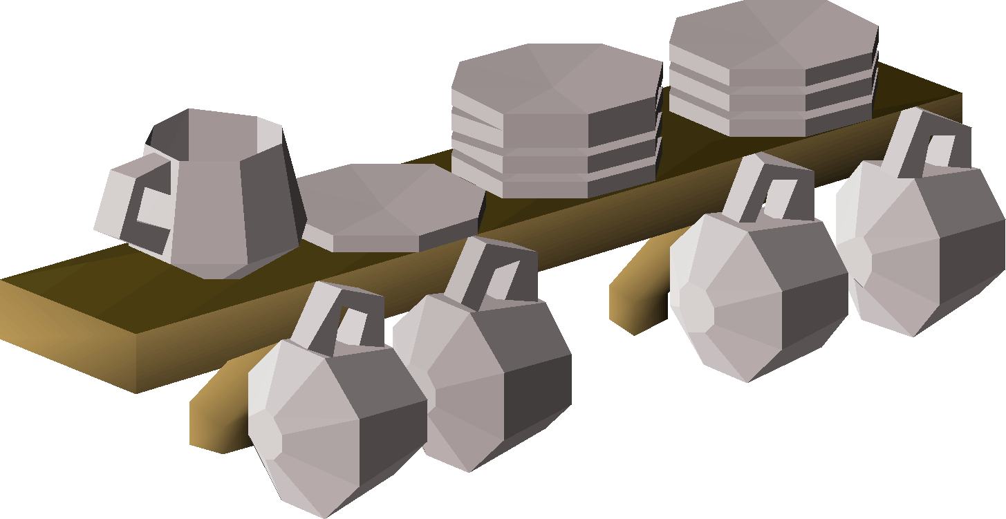 Wooden shelves 3 (interface item)