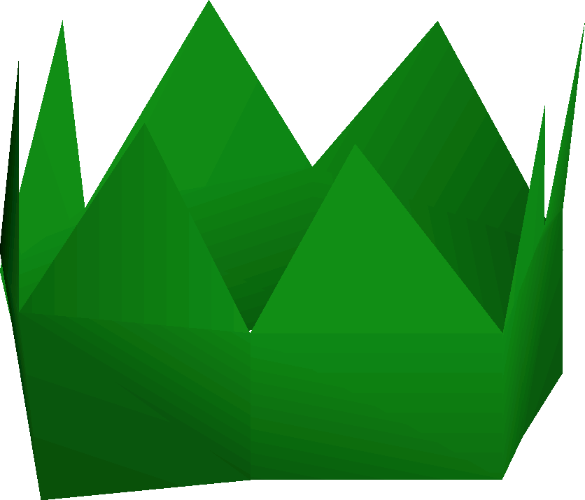 Green paper hat