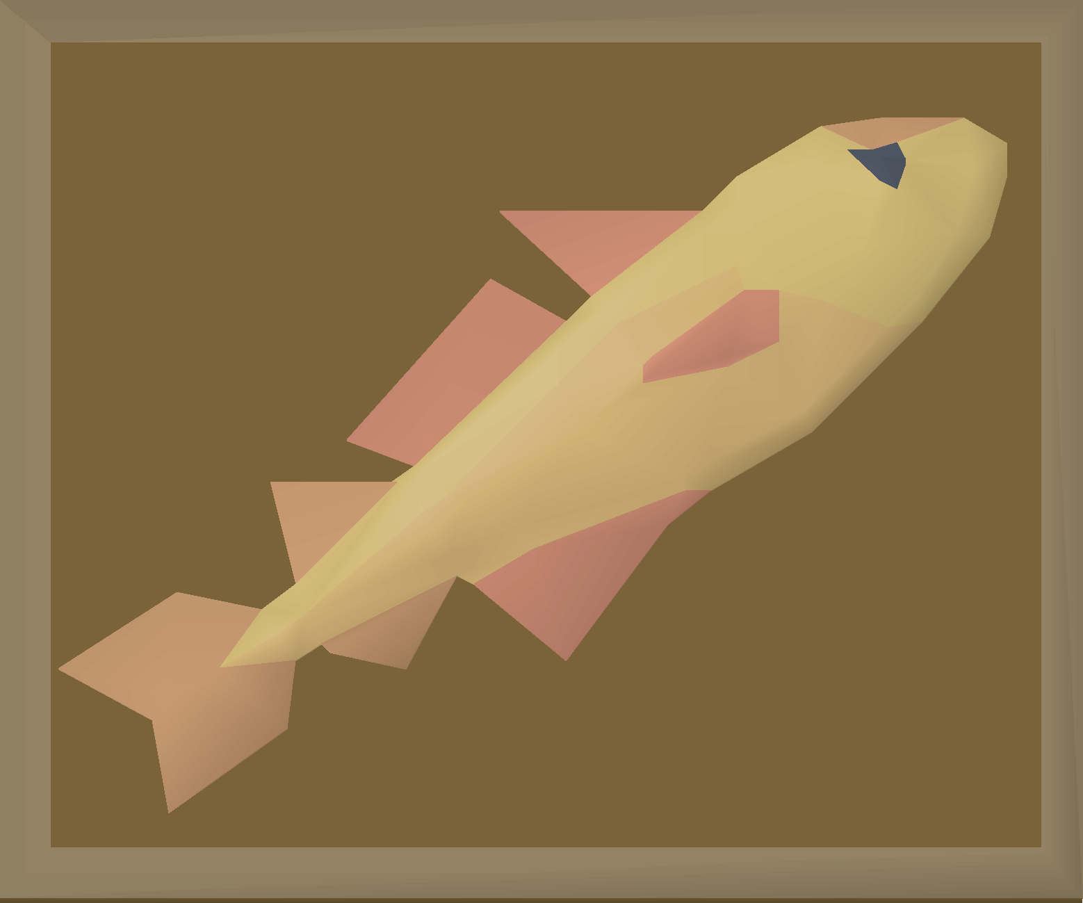 Mounted golden haddock