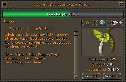 Boss kill count