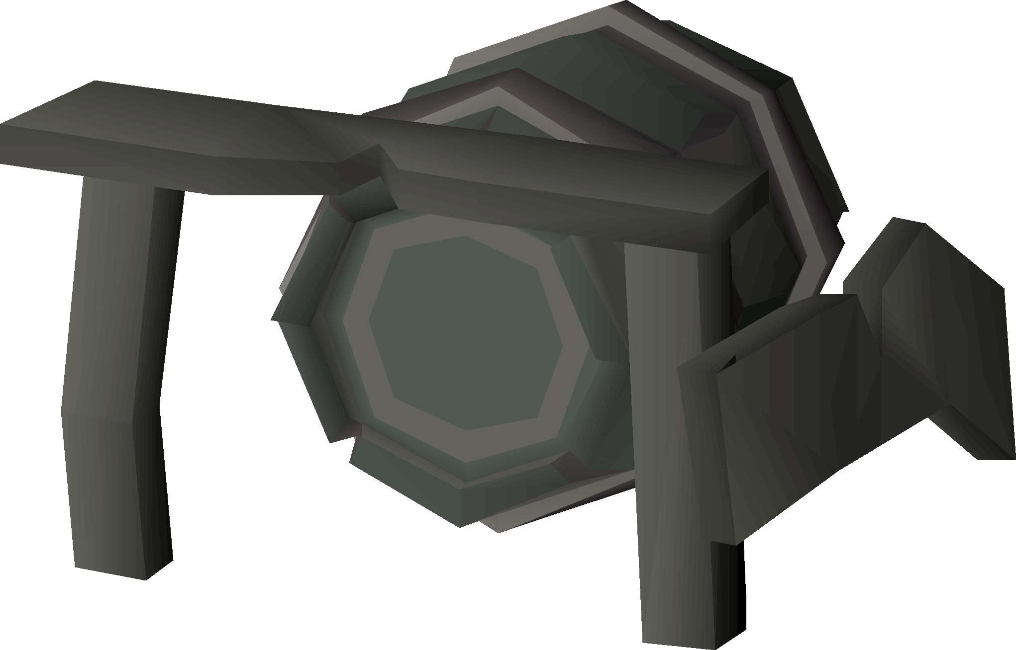 A fallen barrel