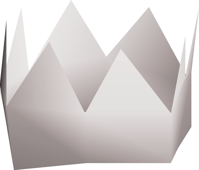 Blank paper hat