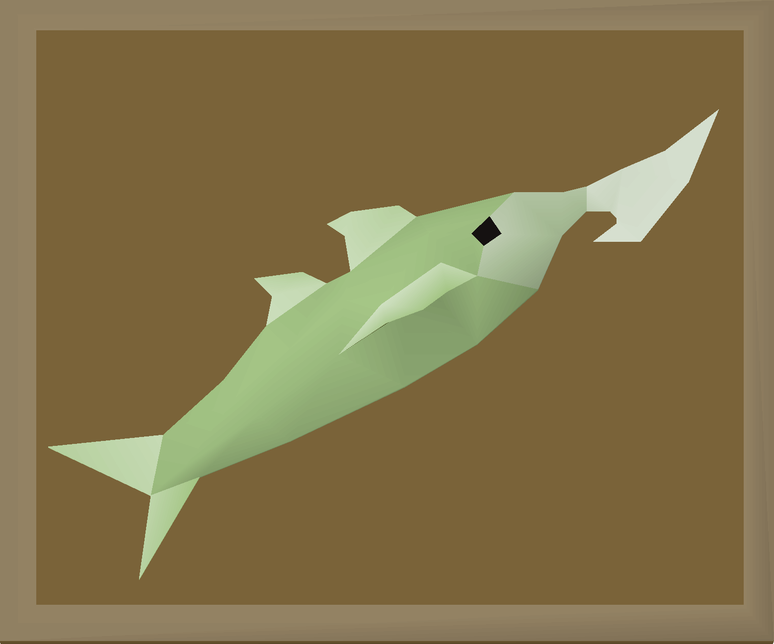 Mounted harpoonfish