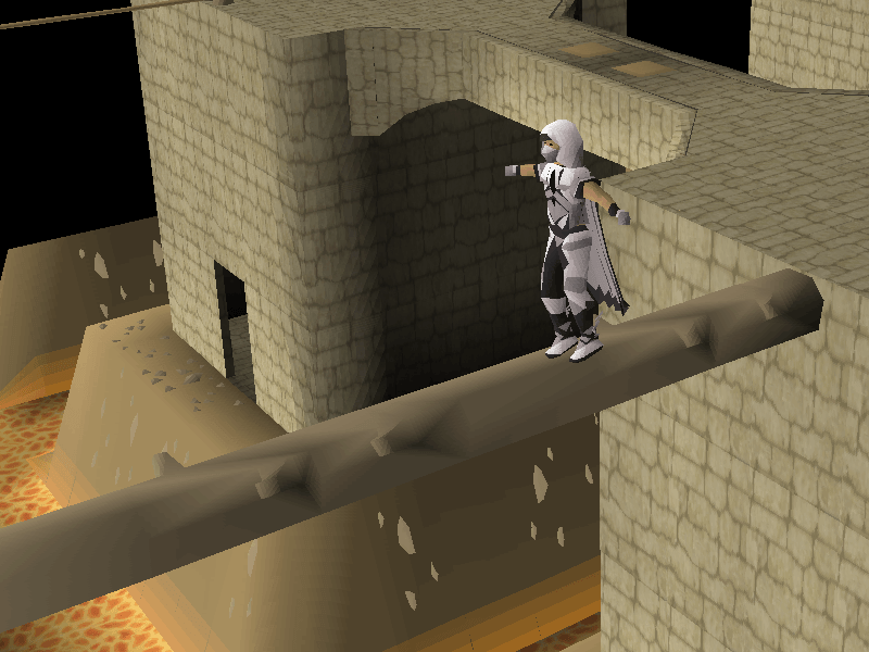 Log balance (Brimhaven Agility Arena)