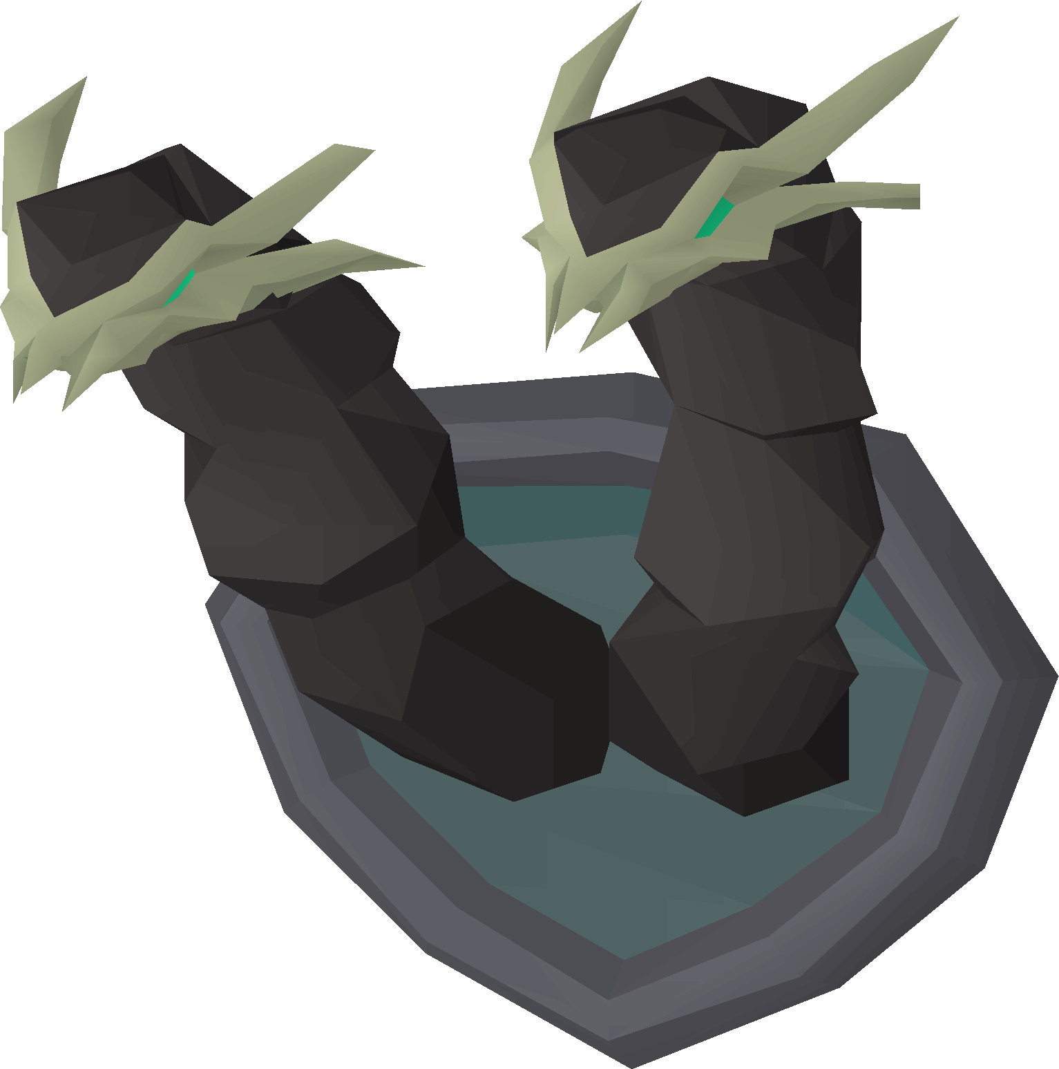 Alchemical hydra heads (mounted)