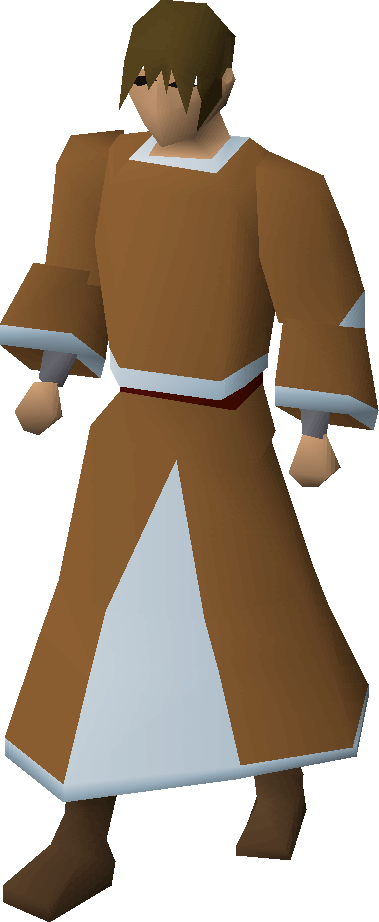 Trimmed monk's robes