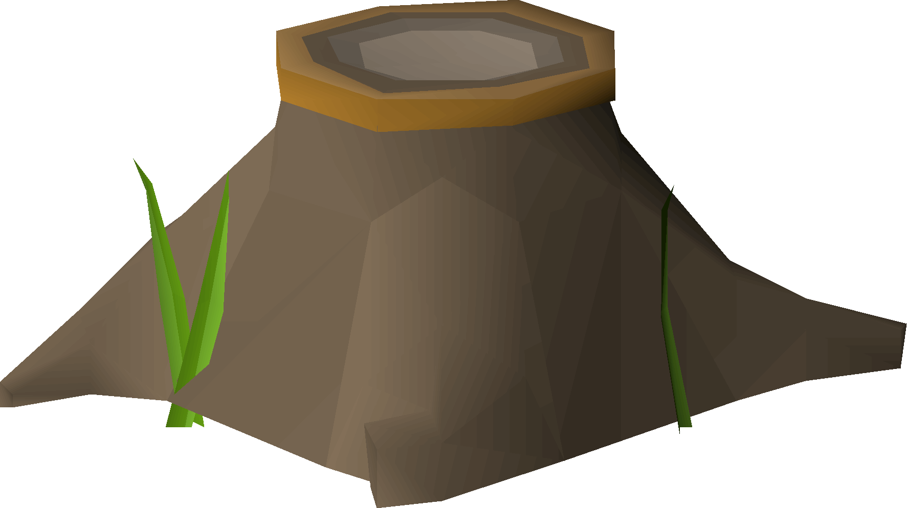 Woodcutting stump